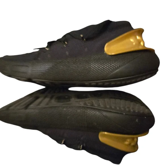 Under Armour Charcoal and Gold Athletic Shoes - Picture 2 of 8